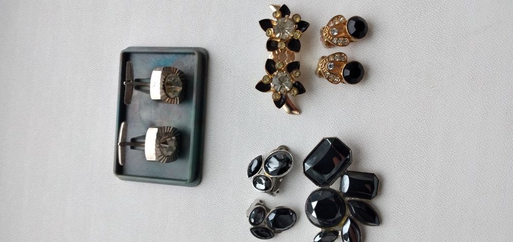Брошка вінтаж  ,кліпси, буси