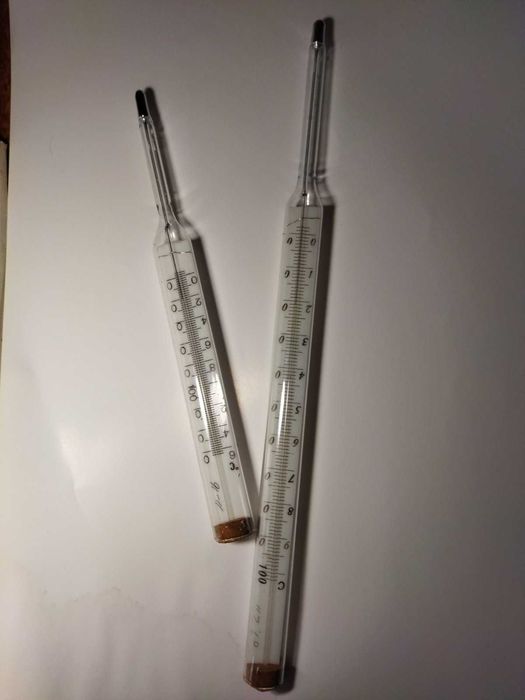 Термометри ртутні. від 0до+100°С, L=305мм..