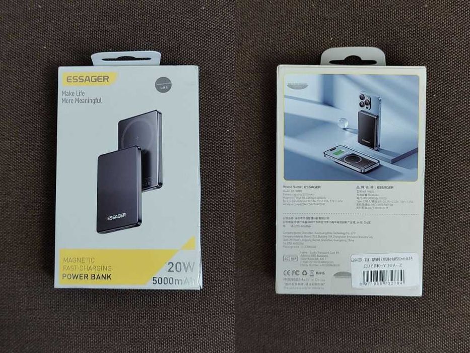 Повербанк Baseus Airpow 2 10000mAh | Essager Magnetic KR-W002 5000mAh