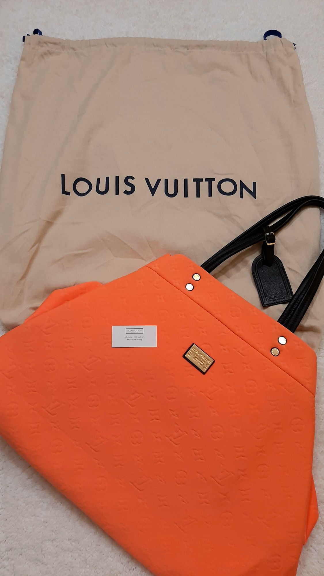 Louis Vuitton Orange Monogram Neoprene Limited Edition Scuba