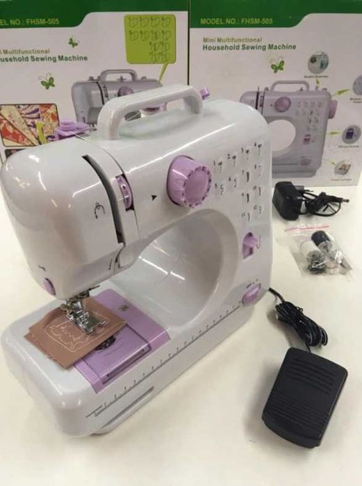 Швейная машинка Sewing Machine 505 на 12в1 педаль оверлок для шиття