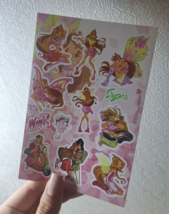 Винкс наклейки кастомные