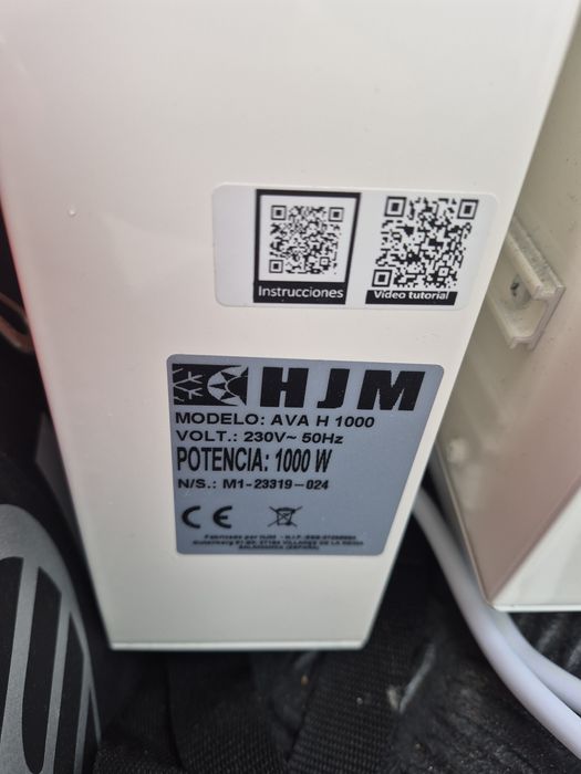 Radiadores elétricos HJM 1000W – Modelo AVA H 1000 – Como novos