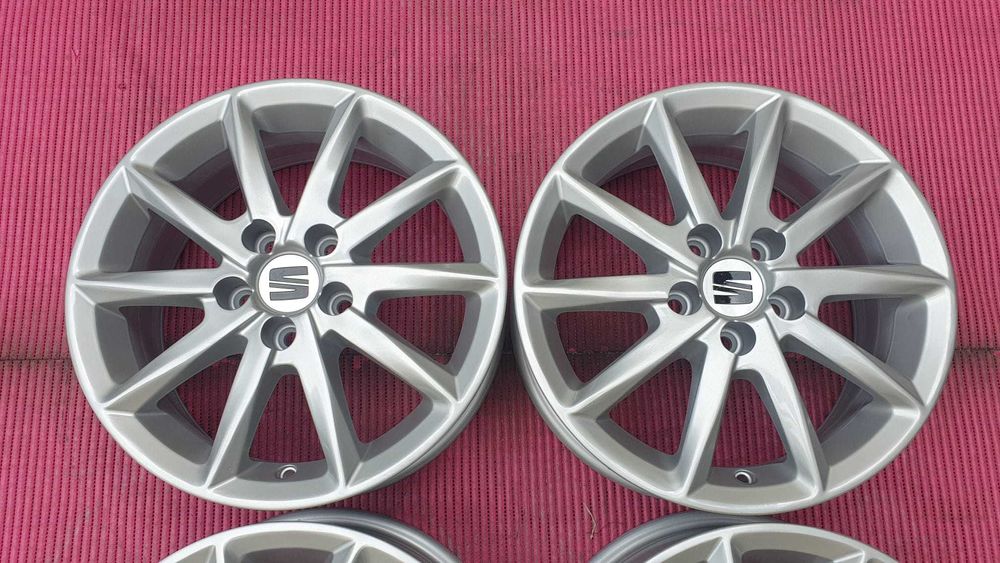 4035-Jantes 15 5x100 Originais Seat Ibiza, tbm para VW Polo, etc.