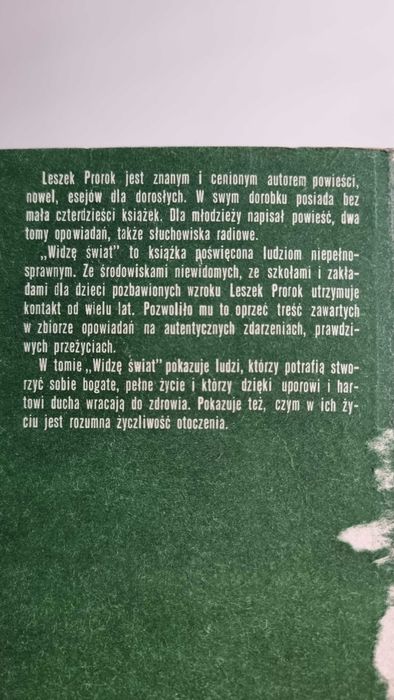 "Widzę świat" - Leszek Potok, Wydanie I