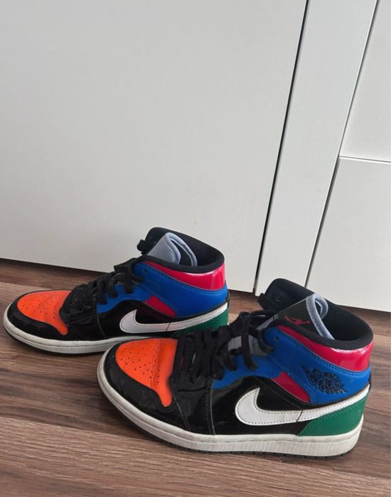air jordan 1 mid multi patent
