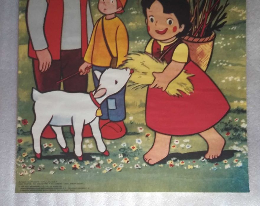 Antigo Poster Da Heidi-Anos 70