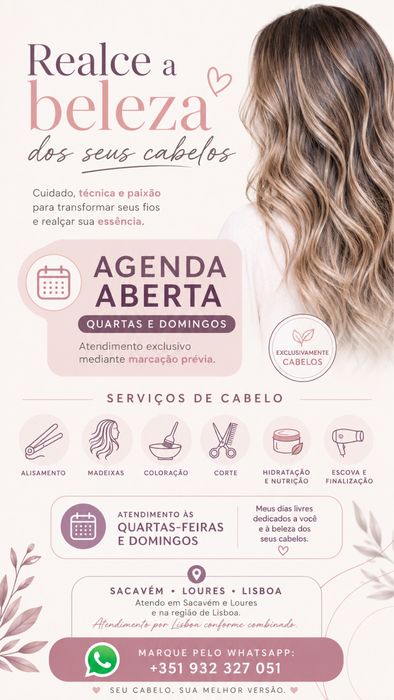 Cabeleireiro a domicilio