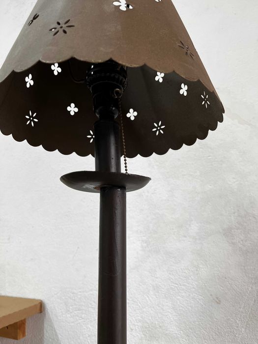 Candeeiro Ferro e Madeira