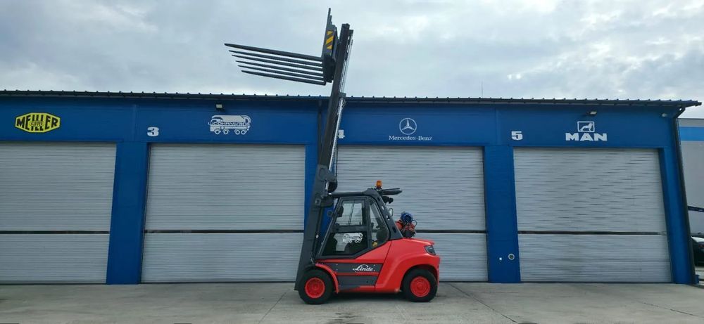 Linde H80T-02/900 TRIPLEX  klimatyzacja 6,1m 8ton pozycjoner paletyzer import Niemcy