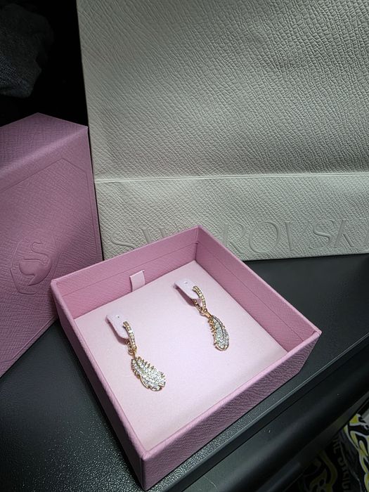 Сережки Swarovski Idyllia Feather, оригінал