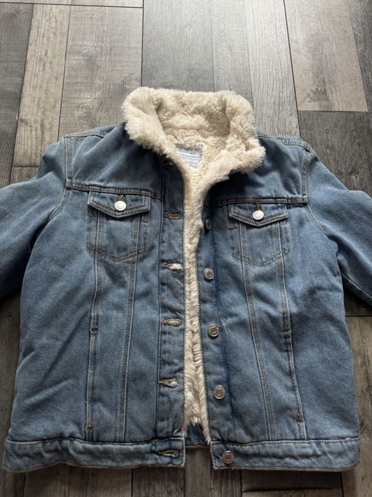Kurtka jeansowa ocieplana Primark rozm 146
