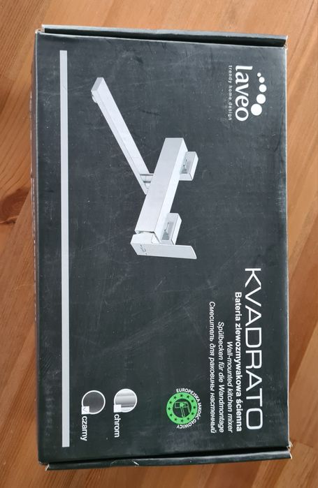 Bateria laveo zlewozmywakowa ścienna czarna