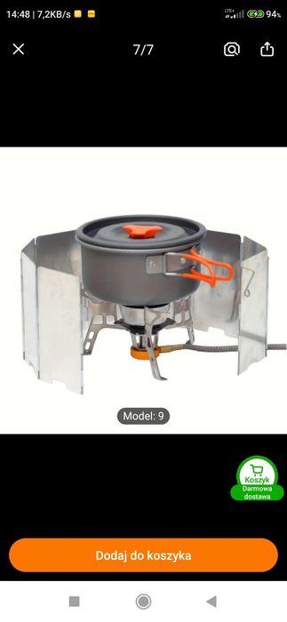 Parawan gazowy turystyczny