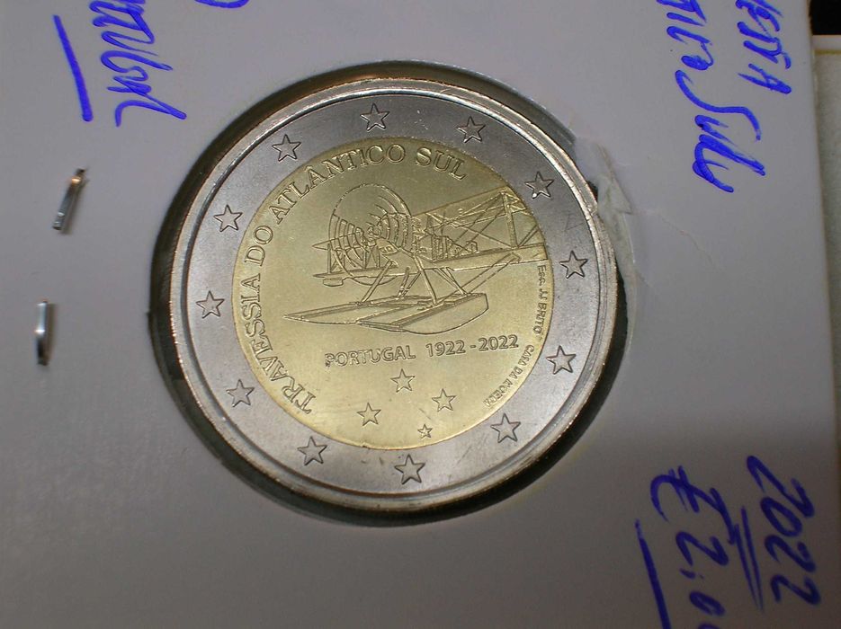Moeda 2 euros  / TRAVESSIA DO ATLÂNTICO SUL / 2022