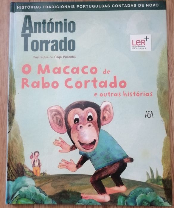 Livro infantil - O Macaco de Rabo Cortado - de  António Torrado