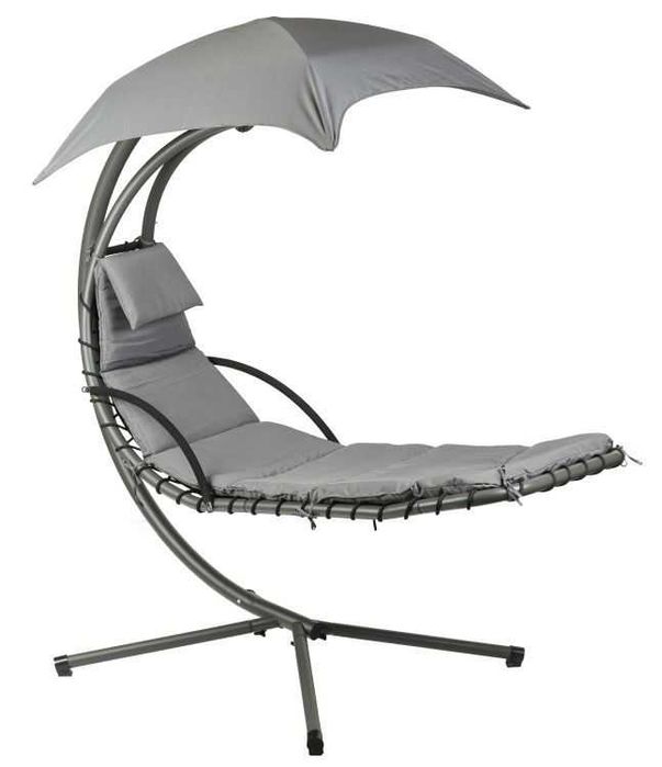 HUŚTAWKA Ogrodowa LEŻAK / Fotel wiszący - SZARY