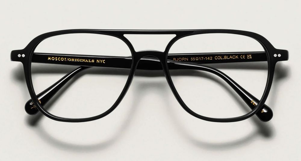 Moscot Bjorn 55 Black Oprawki Okulary Full Set