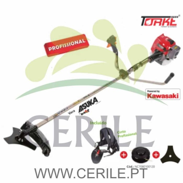 ROÇADORA GASOLINA KAWASAKI A-TJ045E (VARA REFORÇADA ASUKA 28MM)