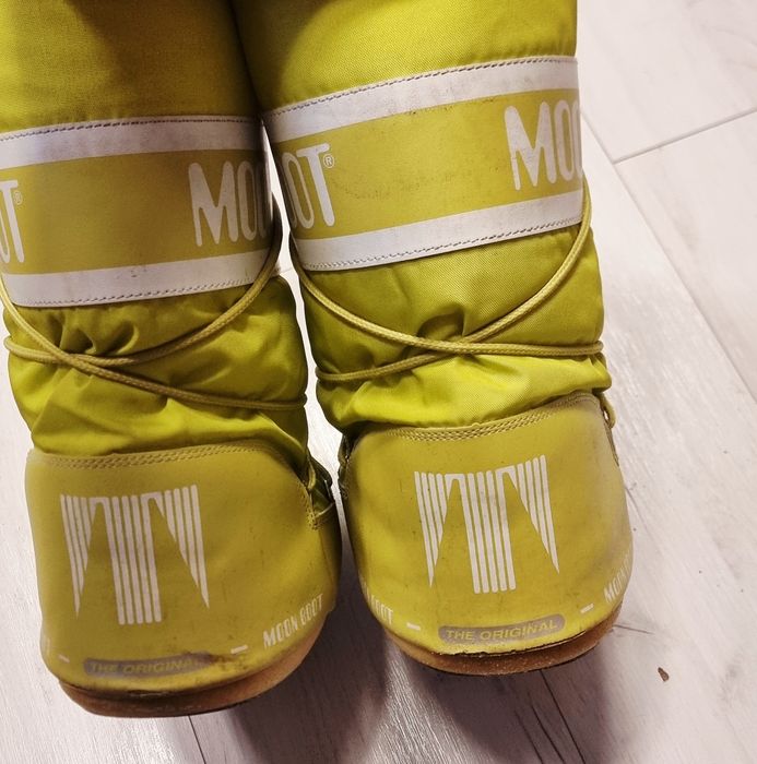 Moon boots 35-38 limonkowe, żarówy