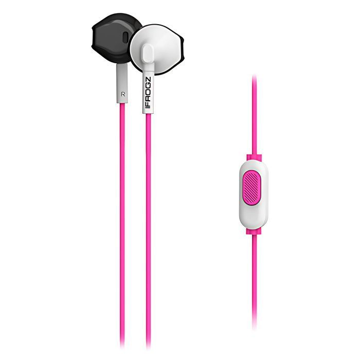 Słuchawki przewodowe iFrogz InTone z mikrofonem mini Jack 3.5mm różowe