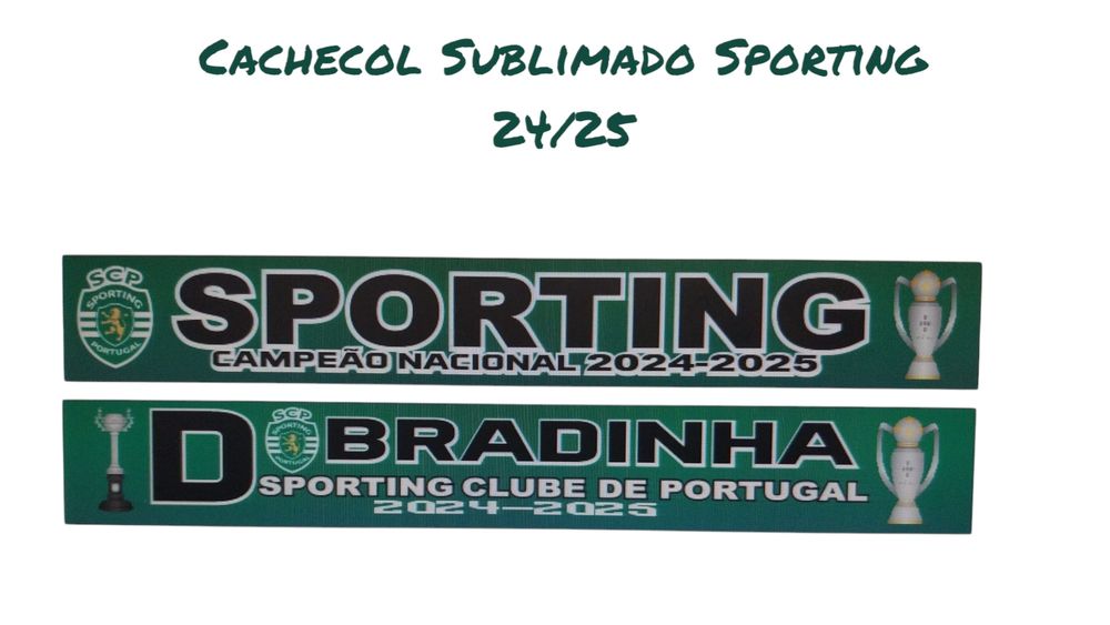 Cachecol Sublimado Sporting Bi Campeão...