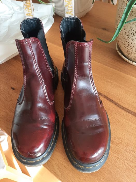 Dr. Martens 39 botki bordowe