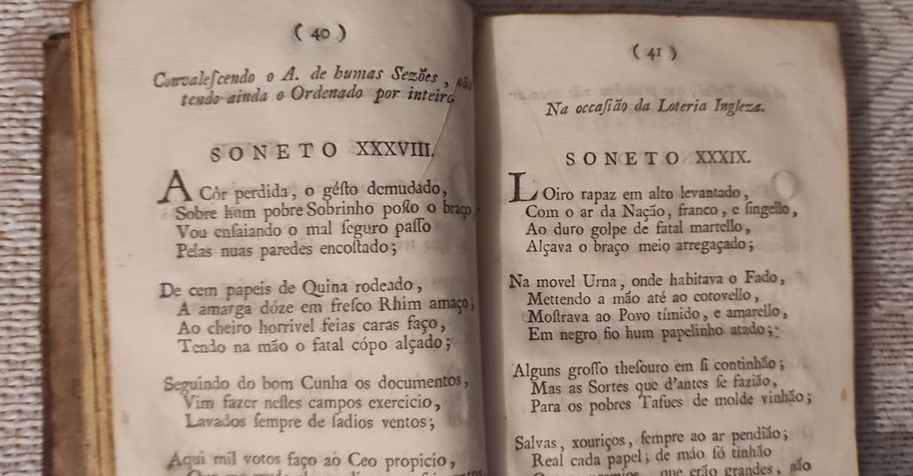 ALMEIDA, Nicolau Tolentino de. OBRAS POETICAS