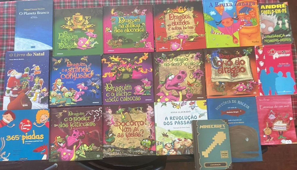 Lote de livros infantis variados