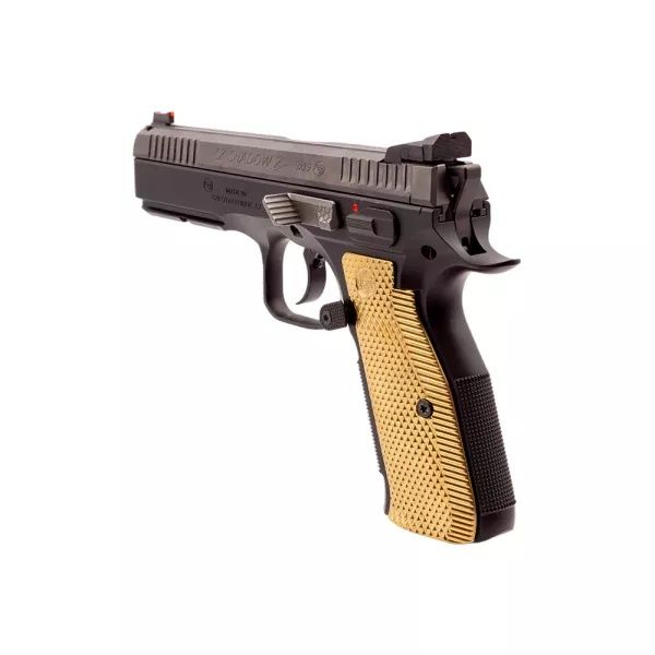 Eemann Tech Ultimate Brass Long Grips for CZ - Tamanho L - IPSC