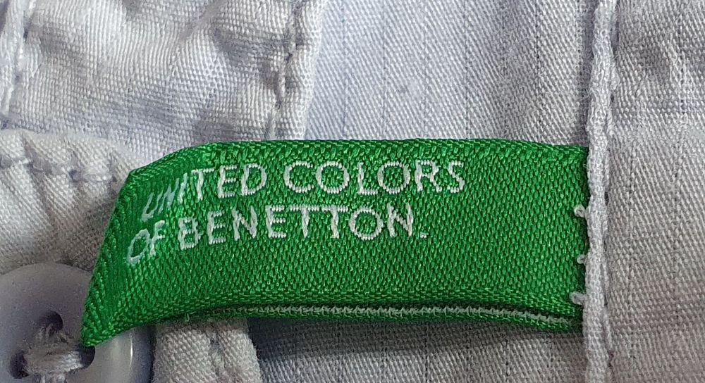Benetton- błękitna koszula dł.rękaw dla chłopca r.74cm