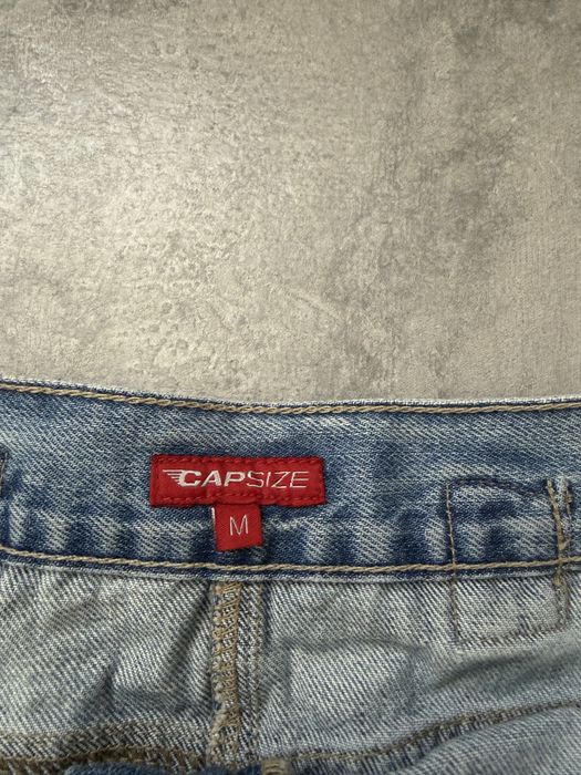 Niebieska spódnica mini jeansowa z capsize, rozmiar m, bawełna