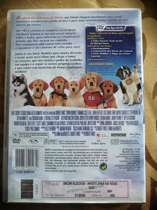 Dvd buddies aventuras na neve filme