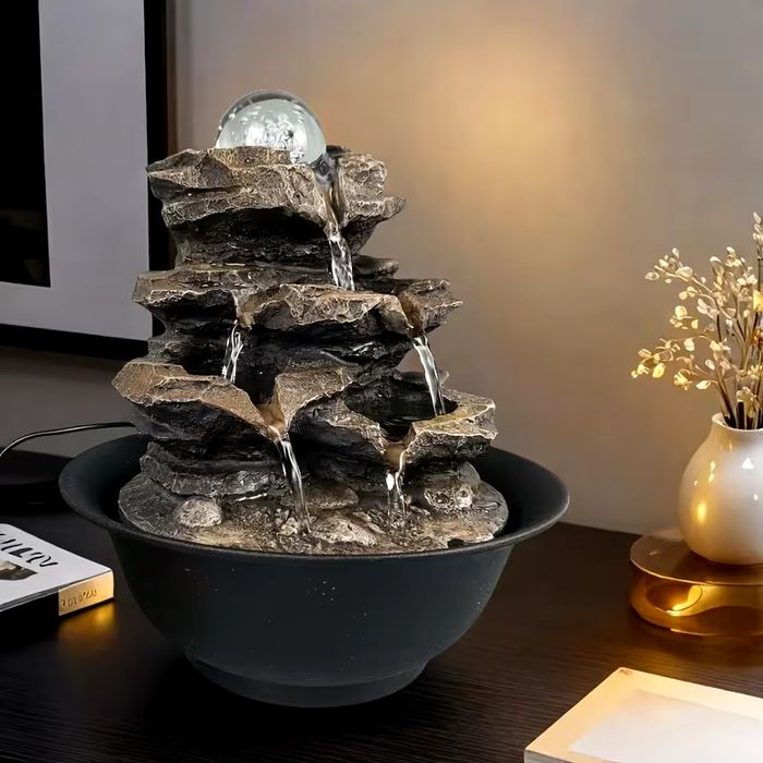 Фонтан декоративний з підсвіткою USB