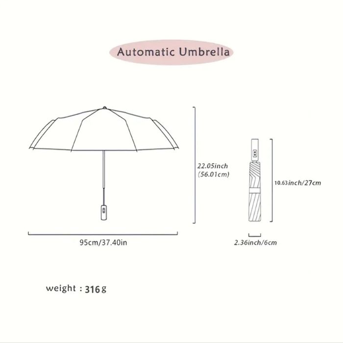 Автоматична парасолька (зонт) різні кольори