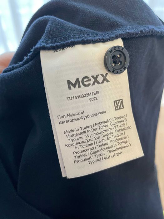 Polo męskie Mexx rozmiar L kolor granatowy bawełna oryginał