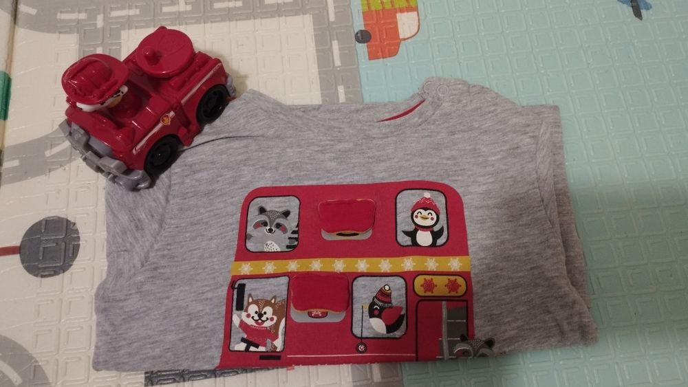 T-shirt manga comprida 24-36 meses