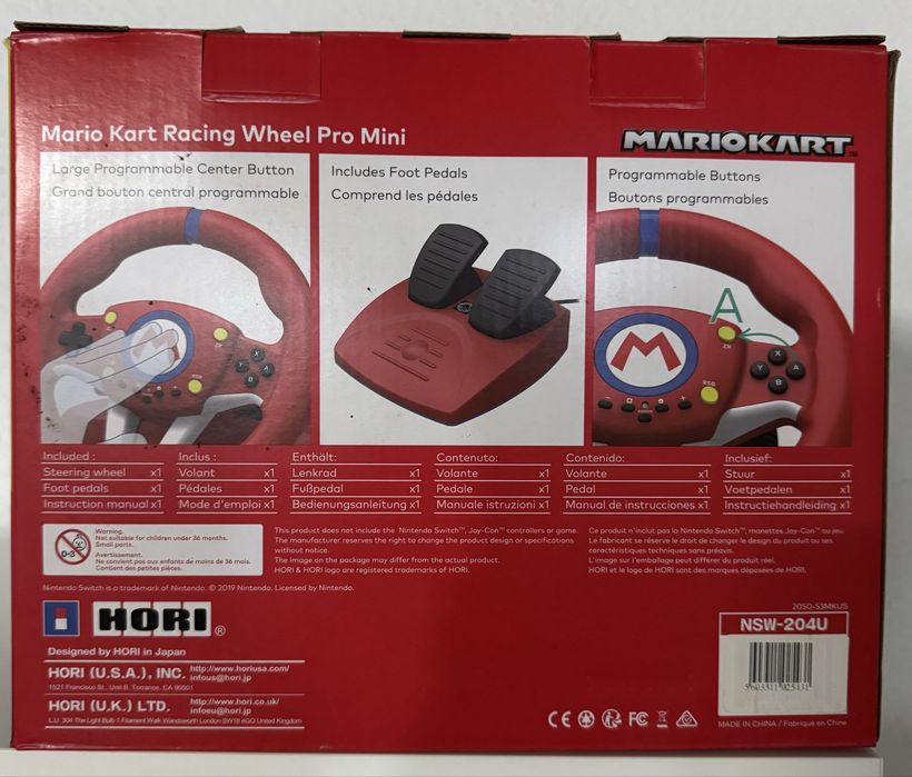 Volante de corrida Super Mario Kart Pro Mini para Nintendo Switch 2 (com caixa)