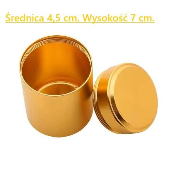 metalowe pudełka - 5 szt.5 kolorów. komplet.