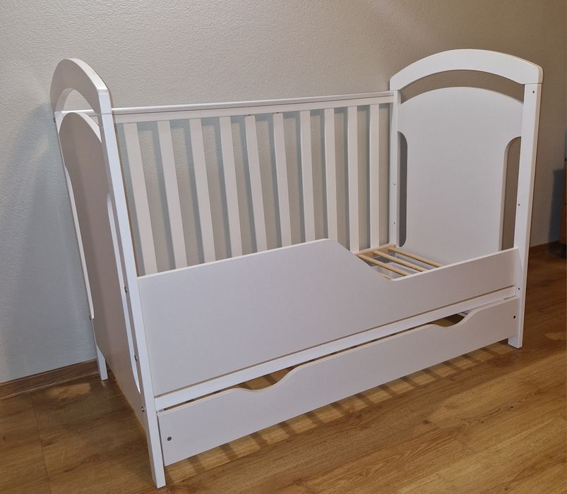 Łóżeczko dziecięce Adaś 2 z funkcją tapczanika 120x60