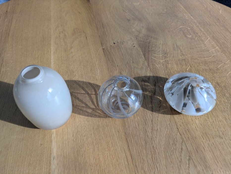 H&m  Home mini wazoniki szklane kamienny beż