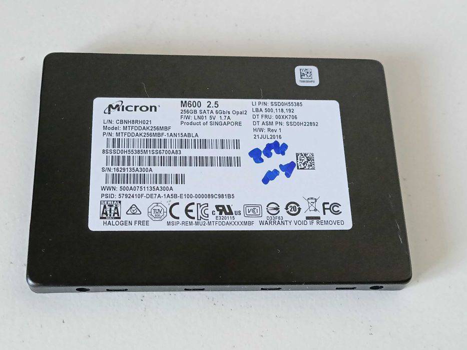 256Gb SSD MLC! Micron Sata 2.5" M600 Новий стан!