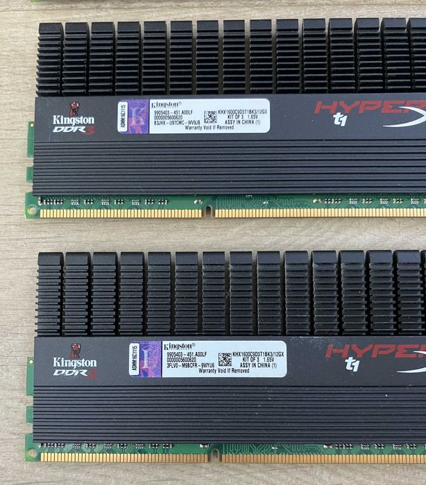 Pamięć RAM Kingston HyperX DDR3 12GB (3x4GB) 1600 MHz XMP CL9 T1