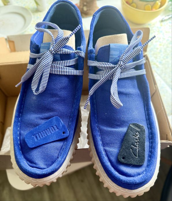 Оригінальні, літні, весінні чоловічі кеди / мокасини Clarks 44-45 розмір