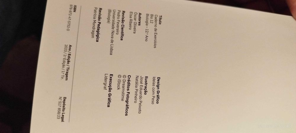 Bio 12 - Biologia - Caderno de Exercicios