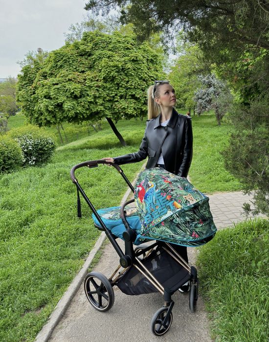 Коляска Cybex 2в1 + аксесуары,  б/у, лимитированная коллекция,