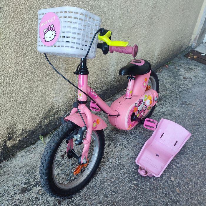 Bicicleta criança infantil cor de rosa