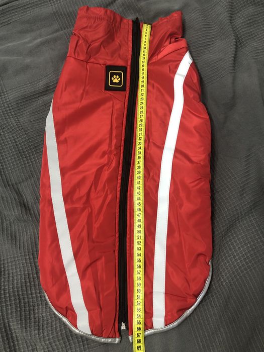 Водовідштовхуюча куртка для собаки зі світловідбиваючими вставками