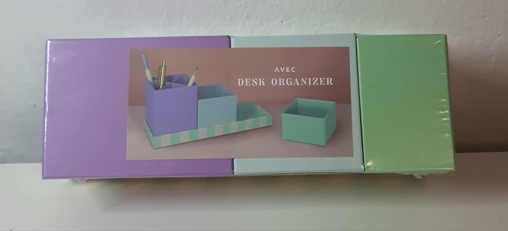 Organizer na biurko Avec-pastelowy
