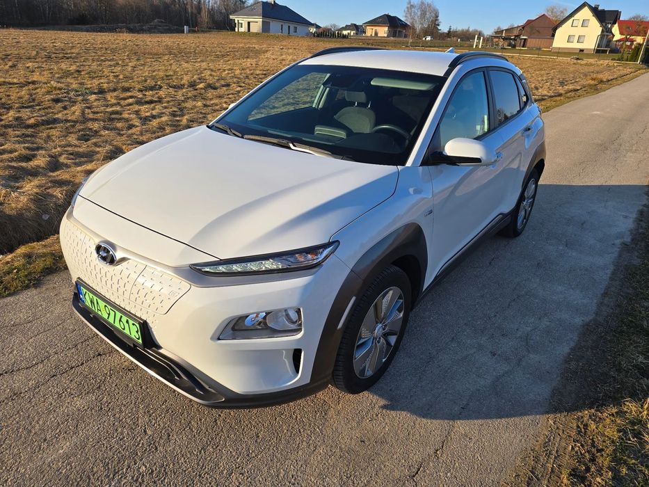 Hyundai Kona 39 kWh, ładowarka 11 kW, zadbana